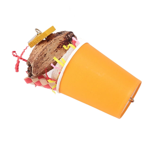 Juguetes para Pájaros, Juguetes para Buscar Alimento para Pájaros Seda de Papel, Ratán de Frutas, de Pino Juguetes para Periquitos Juguetes para Cacatúas Confeti