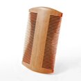 thumbnail image 1 of Peine para barba AODENN de madera con doble diente fino y grueso, 1 of 3