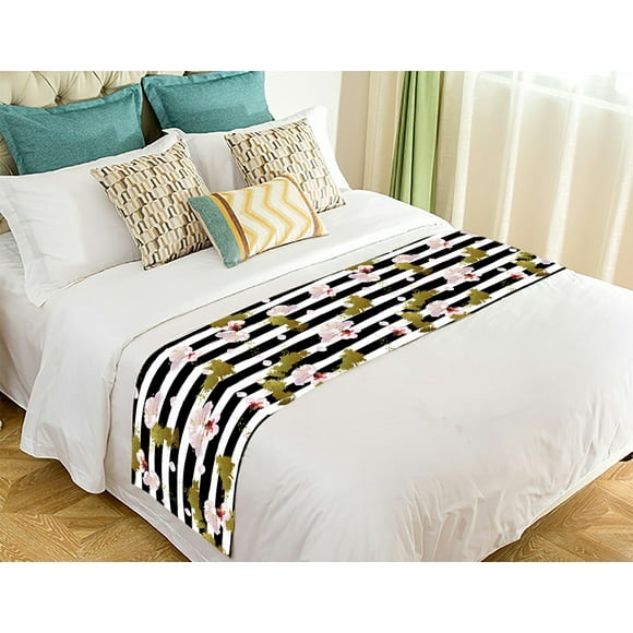 EREHome Women'S Day Bed Runner Bed Scarf Bed Decor 20x95 inch