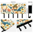thumbnail image 2 of Bees Flowers Gnome Mail Holder Organizer Wall Mount with Shelf Key Holder Key Rack with 5 Key Hooks for Wall Decorative, 2 of 6