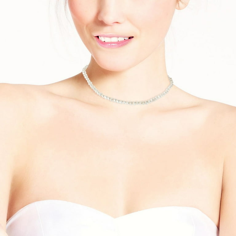 White string choker outlet