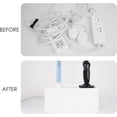 thumbnail image 4 of Linkidea Bathroom Cable Organizer Box for Electric Toothbrush & Razor Chargers, Cord Hider Storage Case, Countertop Clutter-Free Vanity Organizer (White), 4 of 6