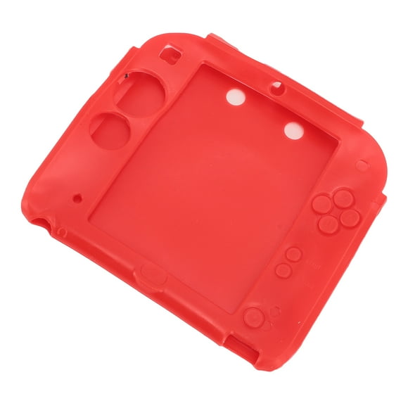 Coque Souple en Silicone pour Console de Jeu Portative, Résistante aux Égratignures avec Protecteur d'Écran Supérieur et Inférieur, Protection pour Manette 2DS