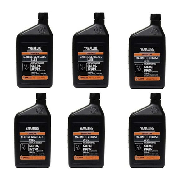 Yamaha Marine New OEM Lower Unit Gearcase Lube Oil, ACC-GEARL-UB-QTx6