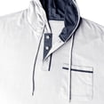 thumbnail image 7 of BRGZLK Men Short Sleeve Hooded Pullover Solid Color Blocked Zipper T Shirt with Front Pocket For Everyday Comfort and Streetwear Vibe, 7 of 7