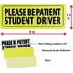 thumbnail image 3 of JUSTTOP 3 pegatinas para conductor estudiante para coche, por favor sea paciente, pegatinas para conductor estudiante, advertencia de seguridad para nuevos conductores, pegatina reflectante para parac, 3 of 3