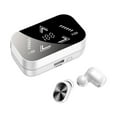 thumbnail image 3 of RBCKVXZ Digital Power Display Bluetooth Headset Mini Private Mode True Wireless 5.2 Binaural In-ear Sports Noise Cancellation Birthday Gifts, White, 3 of 9