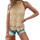 thumbnail image 1 of Vestido de verano sin mangas con cuello colgante y encaje para mujer, 1 of 2