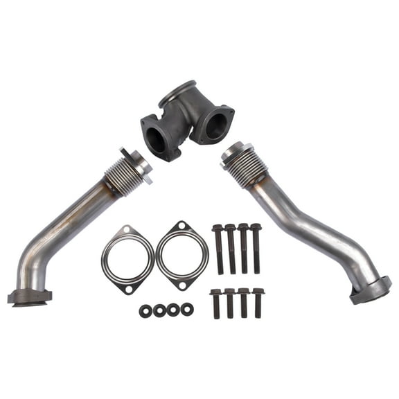 Mustrod Bellowed Up Pipe Upgrade Kit for 1999-2003 Ford Super Duty 7.3L Powerstroke Diesel F4TZ6K854C
