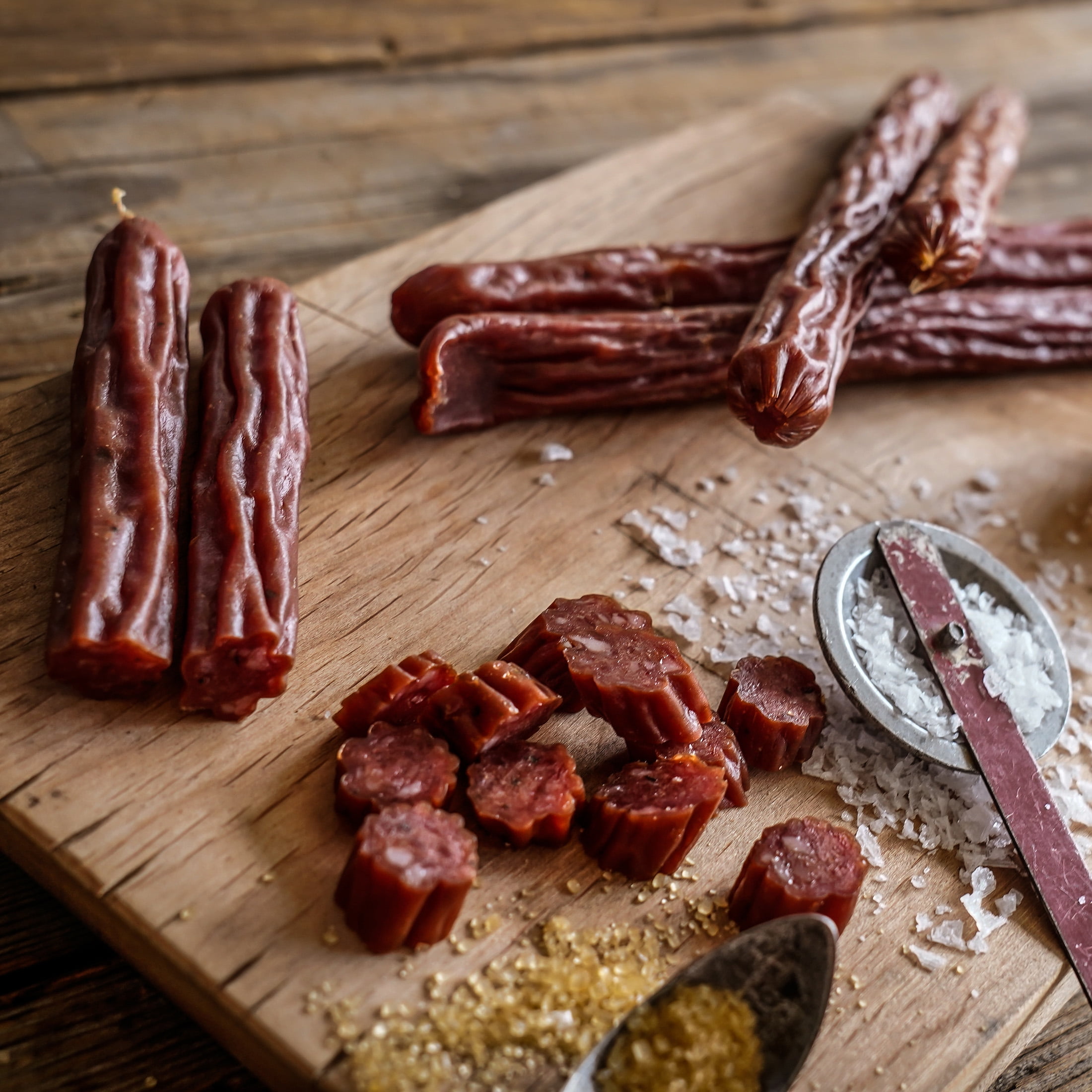 (6 pack) Cattleman's Cut Double Smoked Smoked Sausages 12oz Shelf-Stable Resealable Bag