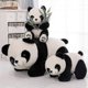 thumbnail image 3 of Cute Panda Doll Plush Toy Large Rag Doll Cartoon Black And White Panda Doll, 3 of 5