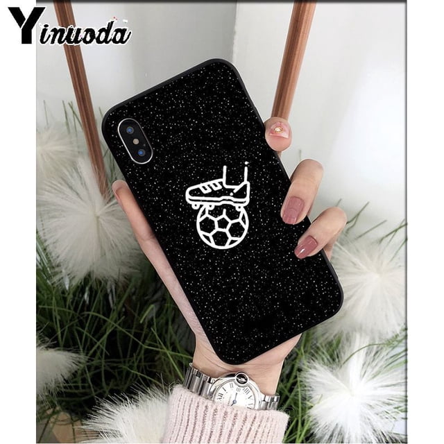 Yinuoda-Coque de téléphone Fire Football, Ballon de football, iPhone 13, 5, 5Sx, 6, 7, 7plus, 8, 8Plus, X, XS, MAX, Poly, Haute qualité qiuyongming unisex
