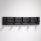 thumbnail image 3 of Gancho montado en la pared, MAGT 5 ganchos Aluminio negro Durable Hogar Baño Plegable Almacenamiento de ropa Estante colgante(Negro), 3 of 5