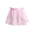 thumbnail image 4 of Moggemol 2Pcs Girls Ballet Dance Outfits Long Sleeve Gymnastics Leotard with Chiffon Tied Skirt Set Pink S, 4 of 7