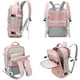 thumbnail image 2 of Mochila de viaje para mujer, bolsa de lona impermeable, mochila de senderismo, bolsa de viaje de embarque expandible, 2 of 5