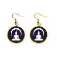 thumbnail image 1 of Luz de luna brillante conocimiento Ear Dangle Golden Drop Earring Jewelry Mujer Unbranded M, 1 of 3