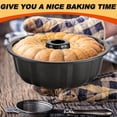 thumbnail image 2 of "Easy-Clean" 1Pc Heavy-Duty Non-Stick Cake Pan - Perfect For Baking, Chocolate & Pudding - Food-Safe Black Bakeware For Home Kitchens And Restaurants, 2 of 5