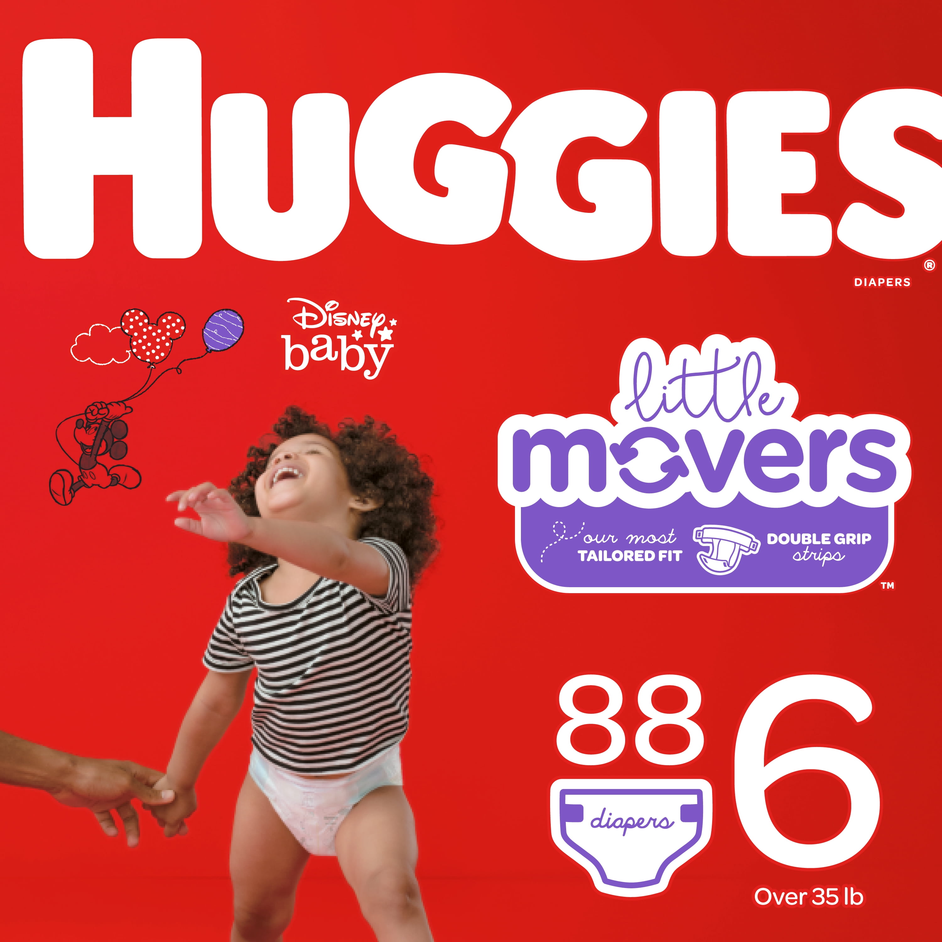 huggies diapers little movers size 6