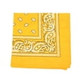 thumbnail image 1 of Lot de 48 Bandanas Imprimés Paisley en Polyester Daily Basic 22 x 22 (Jaune), 1 of 2