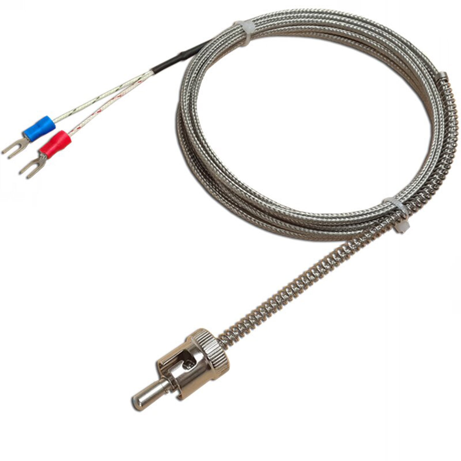 Ktype circlip thermocouple Thermowell Temperature Sensor Cable Wires