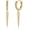 Spike A, variant on Gold Hoop Earrings 14K Glod Plated Lightweight Huggie Hoops Dangle Snake Lock Love Heart Earrings for Women Hypoallergenic Earrings Dainty Wear