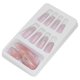 thumbnail image 4 of Uñas postizas de cubierta completa, 24 piezas de uñas postizas con purpurina brillante para mujeres, punta de uñas profesionalmente probada, 4 of 8