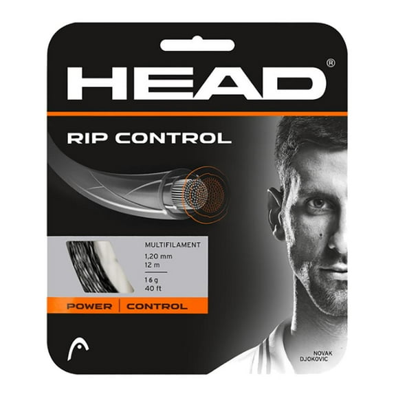 HEAD Rip Control Tennis String (Black, 16g)
