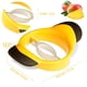 thumbnail image 3 of Cortador de mango, cuchilla divisora de acero inoxidable, para cortar y descorazonar mangos, color amarillo, 3 of 6