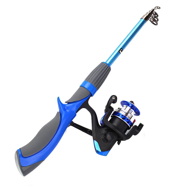 Pescar Plegable Con Carrete Giratorio Fibra De Carbono Barco Caña De Pescar Señuelo Pesca Peso Ligero Moyic OD009605-02