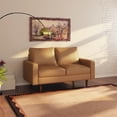 thumbnail image 6 of Saint Birch Milton Faux Leather Upholstery Loveseat - Brown, 6 of 10