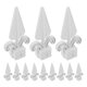thumbnail image 2 of 20 piezas de adornos para jardín, remates de cerca de plástico, decoración de jardín, remates de borde de plástico, remates de puerta, 2 of 8