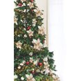 thumbnail image 3 of 6 Piezas Navidad Brillo Poinsettia Flores Falsas JAMW Adornos de Flores de Navidad Oro, 3 of 5