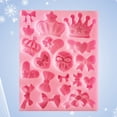 thumbnail image 4 of Molde de silicona Jadeshay para fondant y jabón Forma de corona y lazo, 4 of 7