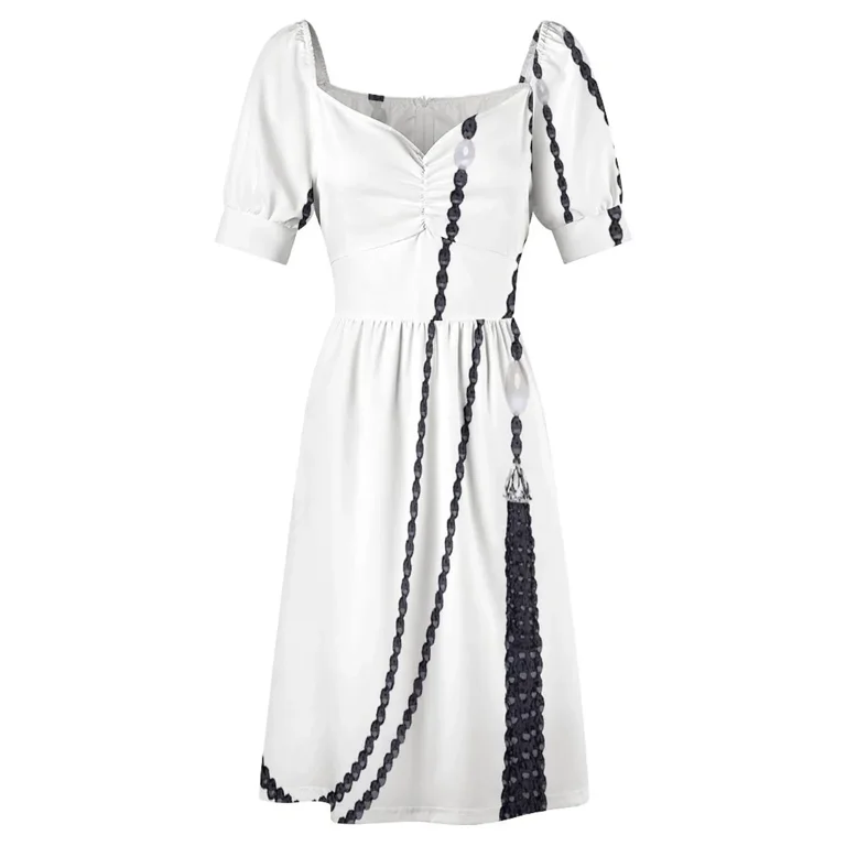 Black Pearls Sleeveless Dress womans clothing Dress vintage Woman clothes -  Walmart.com