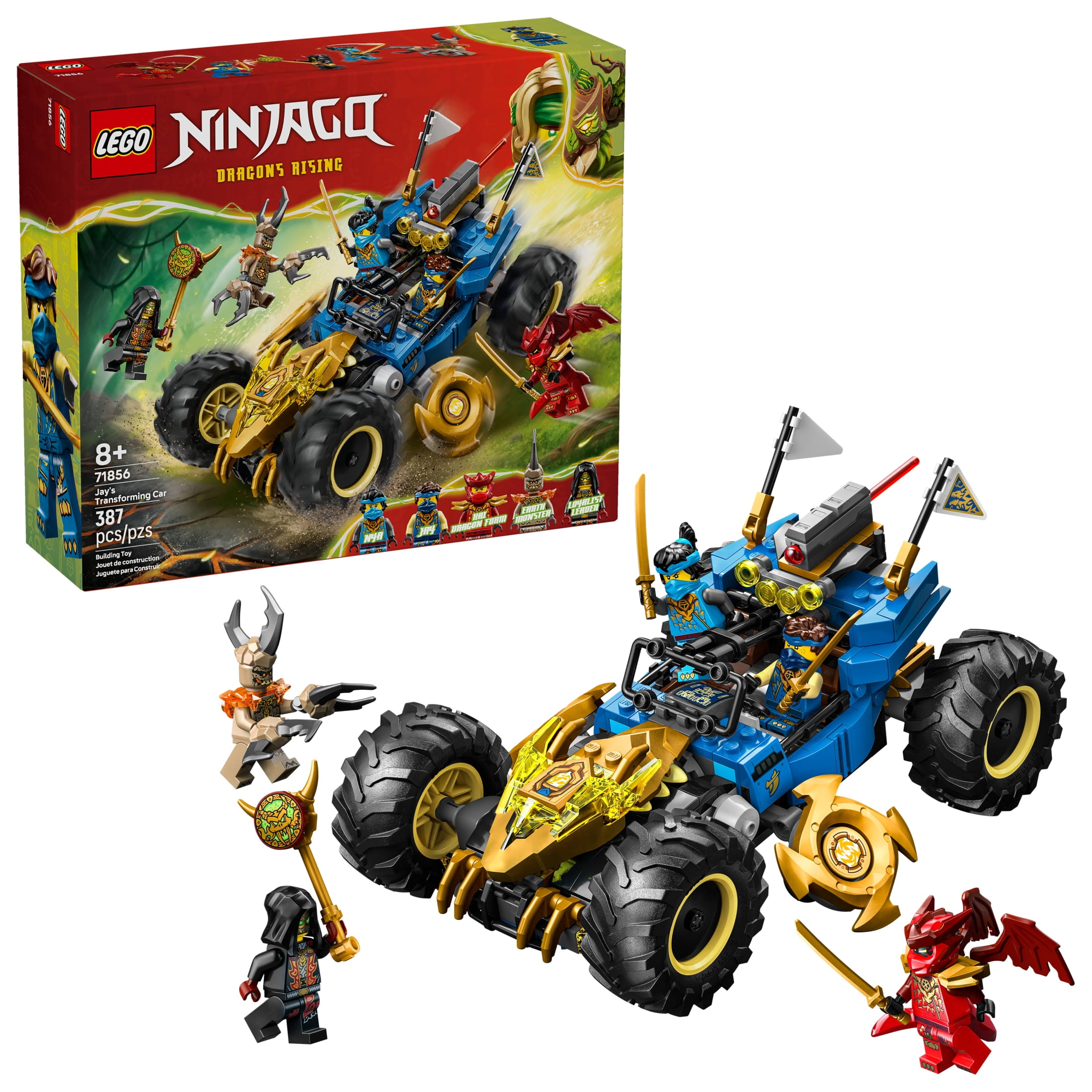 LEGO, NINJAGO Jay's Golden Dragon Motorcycle, 71768, 137 Pieces