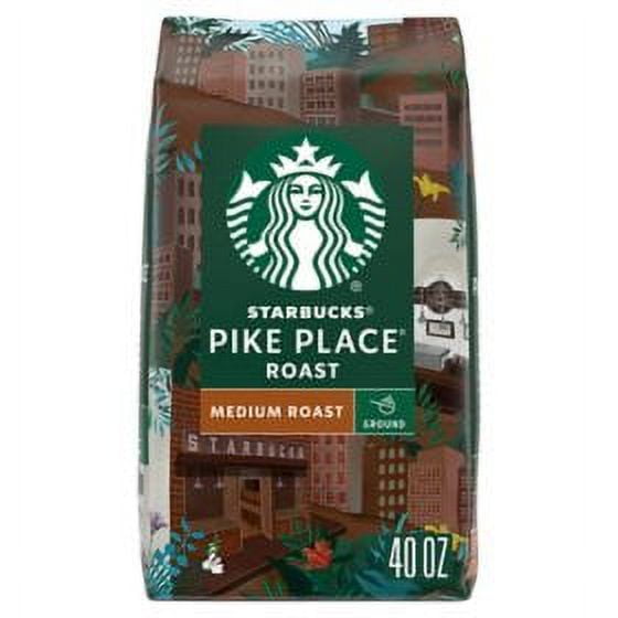 Starbucks Pike Place Blend, Medium Roast Ground Coffee, 40