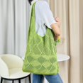 thumbnail image 6 of Kukuzhu Women Crochet Mesh Beach Tote Bag Summer Beach Bag Aesthetic Crochet Bags Shoulder Handbags Hollow Knit Hobo Bag, 6 of 7