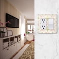 thumbnail image 5 of Yayeee Rocker Switch Wall Plate 2-Gang 4.7"x4.6" Home Decorative Outlet Cover, Pastel Pink Geometric, 5 of 6