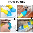 thumbnail image 5 of Mordedores para perros congelables con forma de pez, suministros de refrigeración para perros, juguete para masticar, 3 uds., 5 of 5