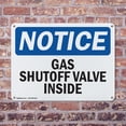 thumbnail image 4 of (2 Pack) Gas Shutoff Valve Inside OSHA Notice Sign 24 Inch X 18 Inch Plastic Sign, Weather Resistant, UV Protected for Workplace, Business, and Construction Site, Made in the USA, 4 of 8