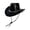 BK2, variant on Theme Cowboy Style Wide Brimmed Sun Hat for Outdoor Leisure Occasion Cowboy Vest for Boys Beach Cowboy Hats for Women Mens Leather Hats Extra Large Hillbilly Hat Boot Jewelry for Womens Cowboy Boots