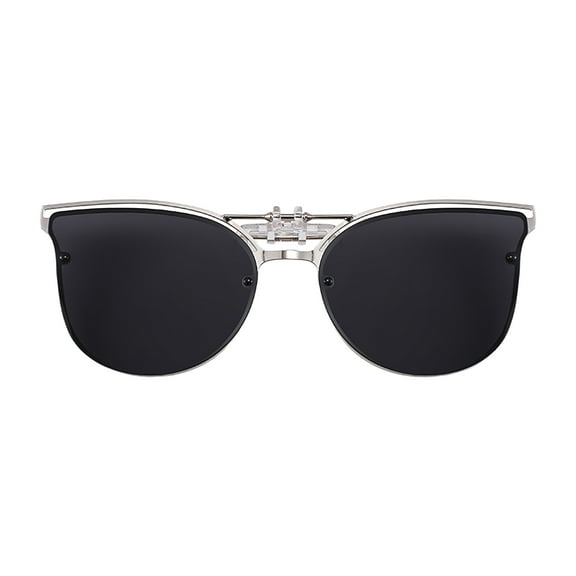 AFUO Polarization Glasses Cat Eye Sunglasses for Women Men Lightweight Comfortable Clip-on Sunglasses Polarized Flip Glasses
