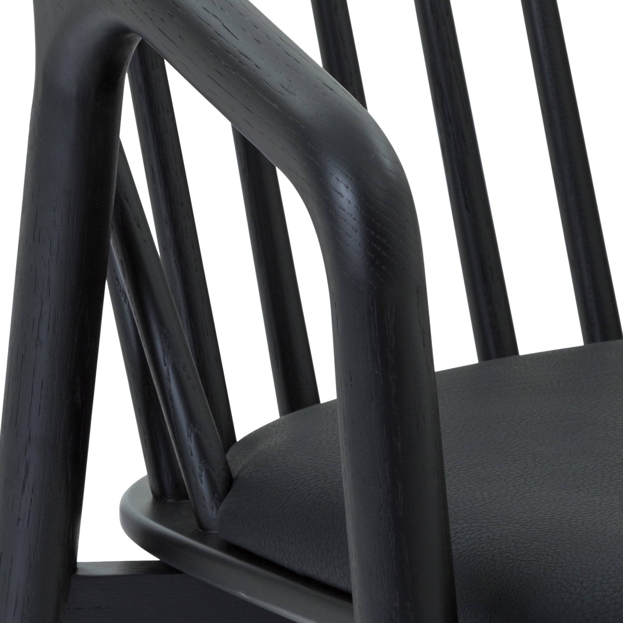 Larisa Adjustable Black Wood Bar Stool in Gray Faux Leather with Golden Bronze and Black Metal