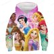thumbnail image 2 of Niños Cenicienta sudaderas con capucha Harajukus niñas moda primavera otoño sudaderas niños manga larga Rapunzel Bella princesa con capucha Tops110 heqiyong CONDUJO, 2 of 2