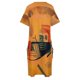 thumbnail image 5 of Vestido náutico náutico de Kandinsky de Capricious vestido naranja con bolsillo suelto vestido de cumpleaños vestido de fiesta de lujo para mujer, 5 of 7