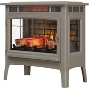 duraflame® 3D Infrared Quartz Electric Fireplace Stove Heater with Remote Control - French Grey
