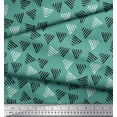 thumbnail image 2 of Soimoi Cotton Cambric Fabric Triangle Block Print Fabric by The Yard 42 Inch Wide, 2 of 3