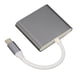 thumbnail image 4 of 3 In 1 USB C Hub, Advanced Chipset Multiport High Compatibility Silver USB C Hub For Desktop, 4 of 8