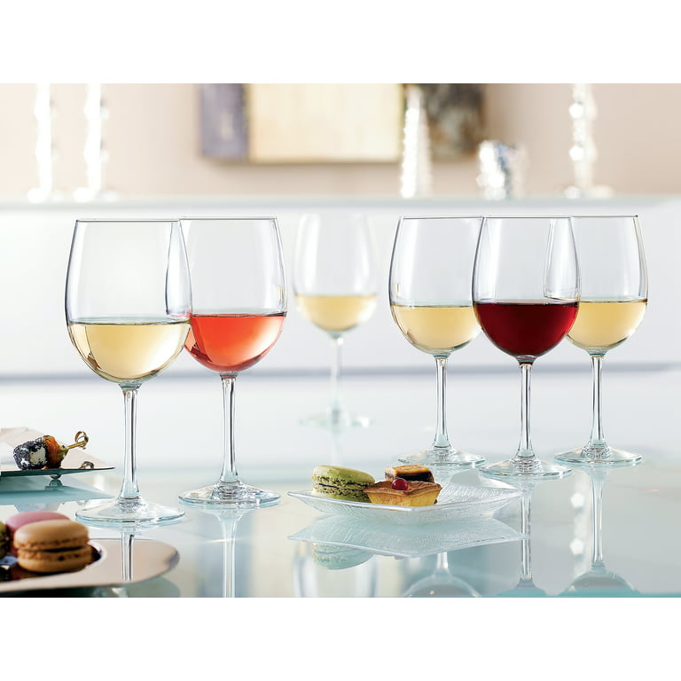 HAKEEMI Red/White Wine Glasses Set of 12, 12 oz 12 Count (Pack 1), Clear