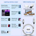 thumbnail image 3 of 5Pack i-Phone Charger(6 FT) Apple Charging Cable Fast Charging High Speed Compatible with iPhone 14/13/12/11 Pro Max/XS MAX/XR/XS/X/8/7/Plus iPad(Silver&Grey), 3 of 7